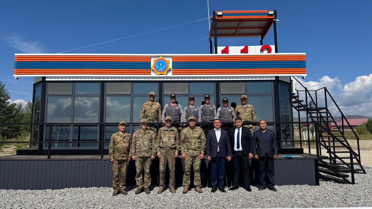 В поселке Новая Бухтарма на живописном Бухтарминском побережье состоялось торжественное открытие нового мобильного поста аварийно-спасательного назначения  МЧС
