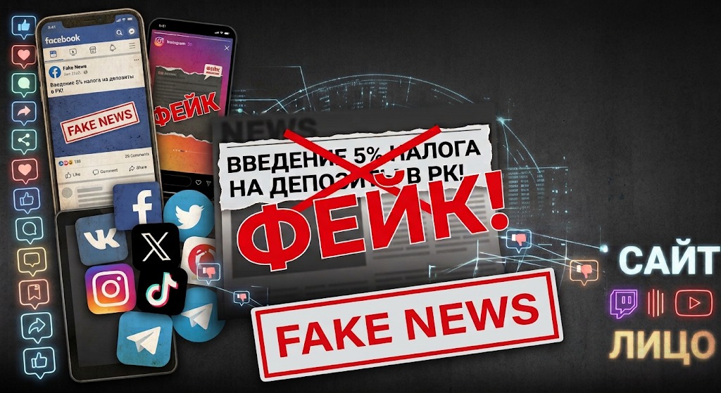 Әлеуметтік желілерде депозиттер бойынша сыйақыға 5% салық енгізіледі деген ақпарат тарады.