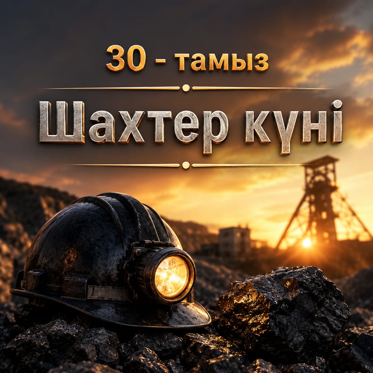 Поздравление акима Сандыктауского района с Днем шахтера