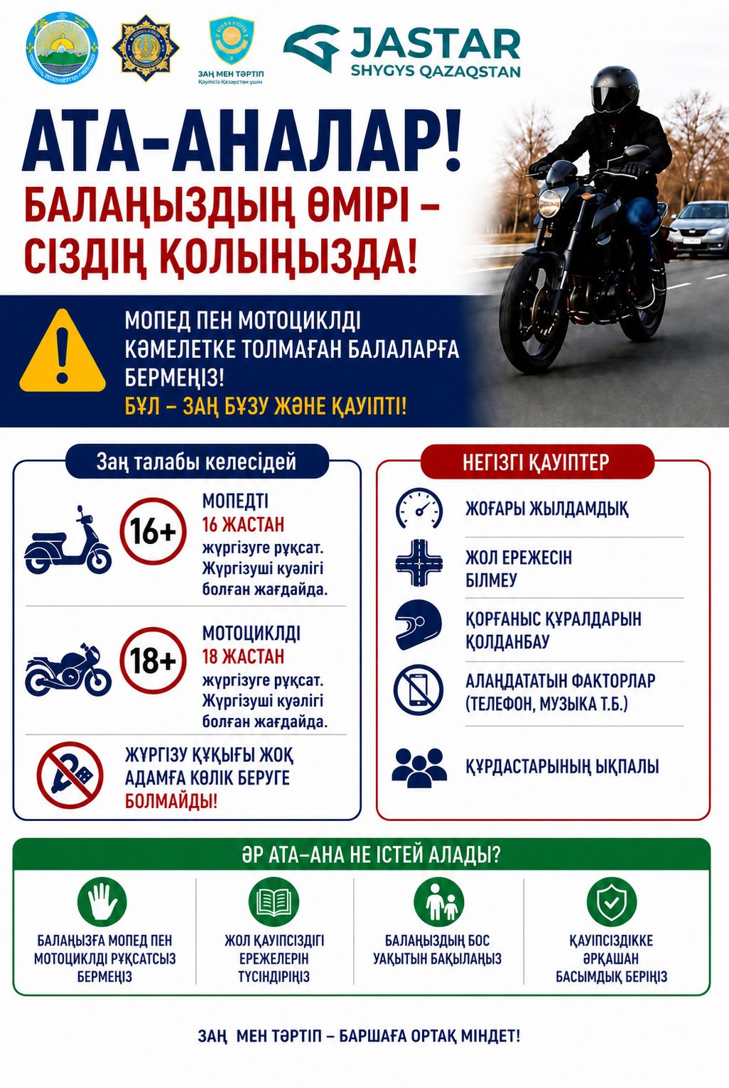 Мопеды и мотоциклы не игрушка для детей