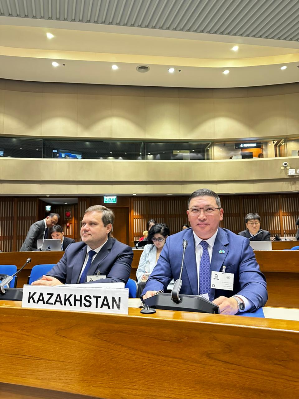 Kazakhstan presents progress on establishing the UN ESCAP Asian and Pacific Digital Solutions Centre for Sustainable Development in Almaty at UN ESCAP headquarters in Bangkok