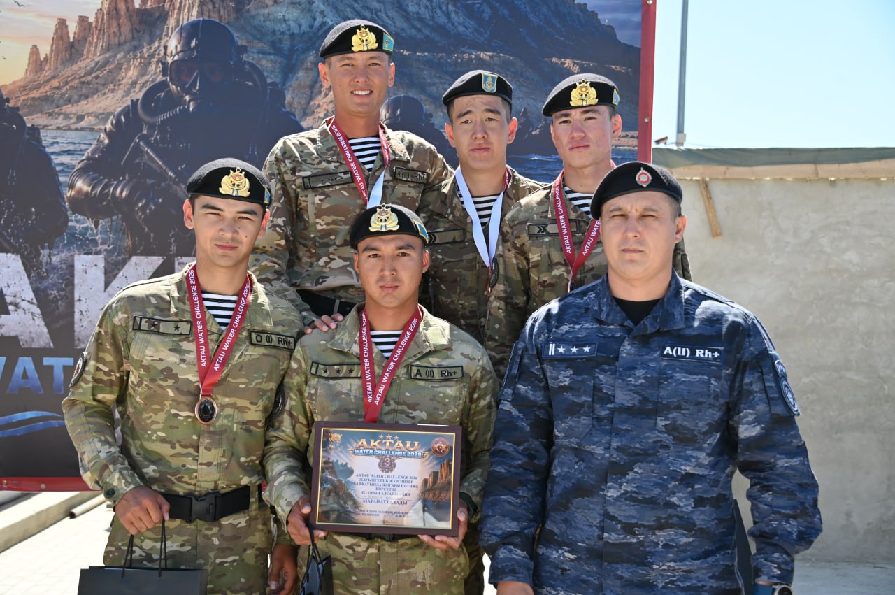 Competitions among swimmers of special forces were held in Aktau for the first time.