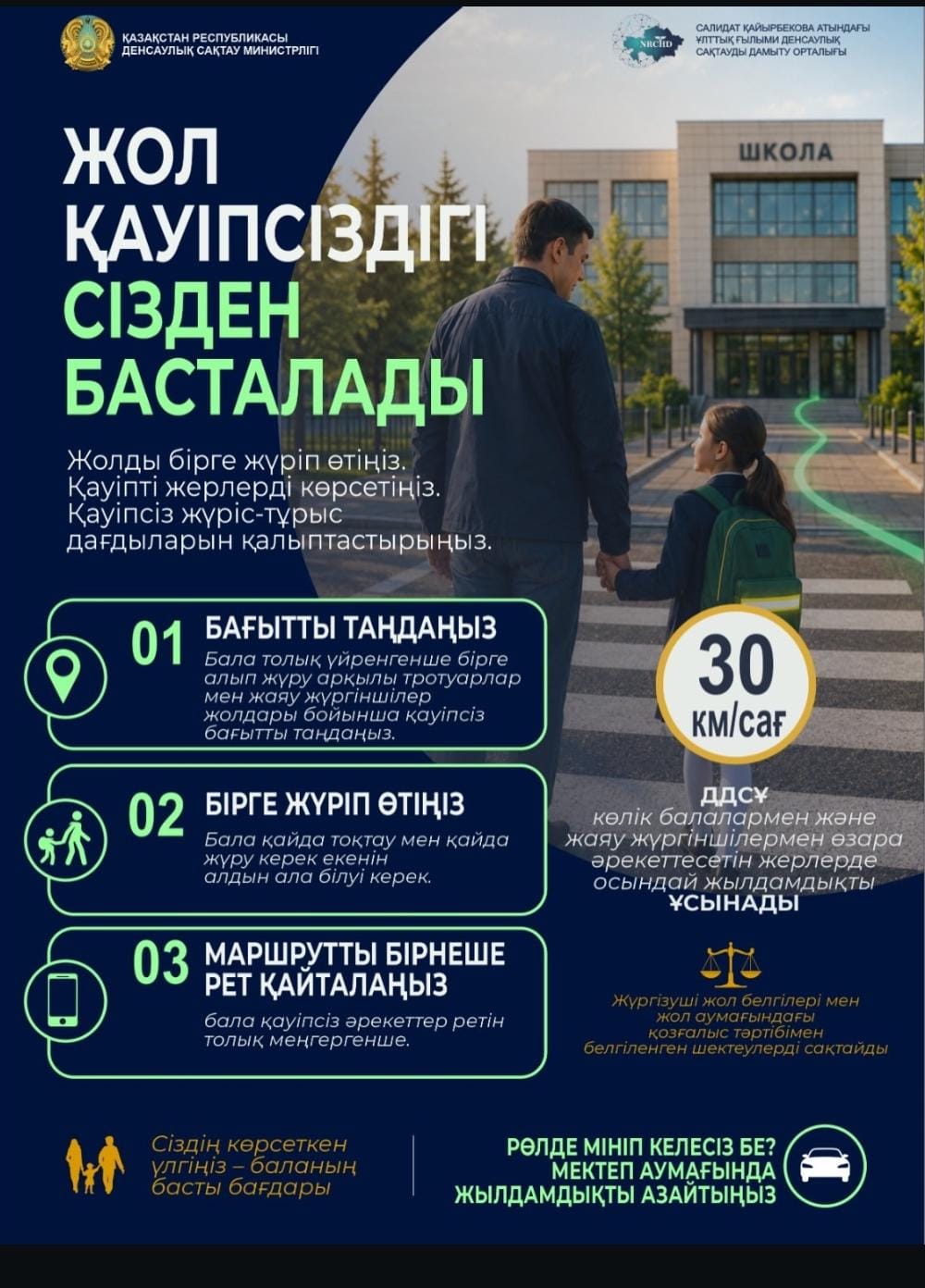 Балалардың жолдағы қауіпсіздігі – баршамызға ортақ міндет