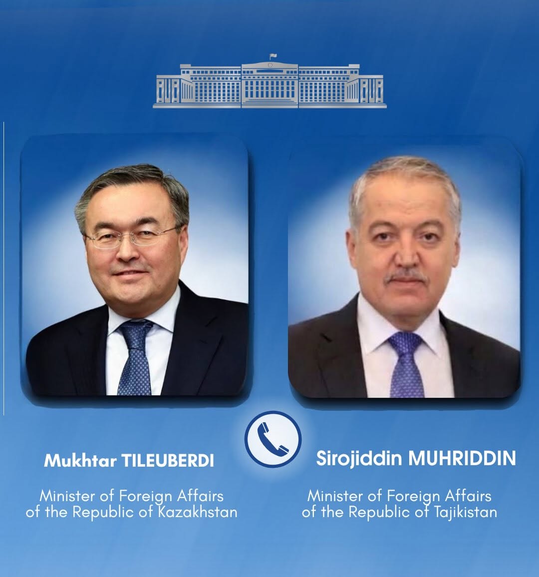 Telephone Conversations with Foreign Ministers of Central Asian and South Caucasus Countries