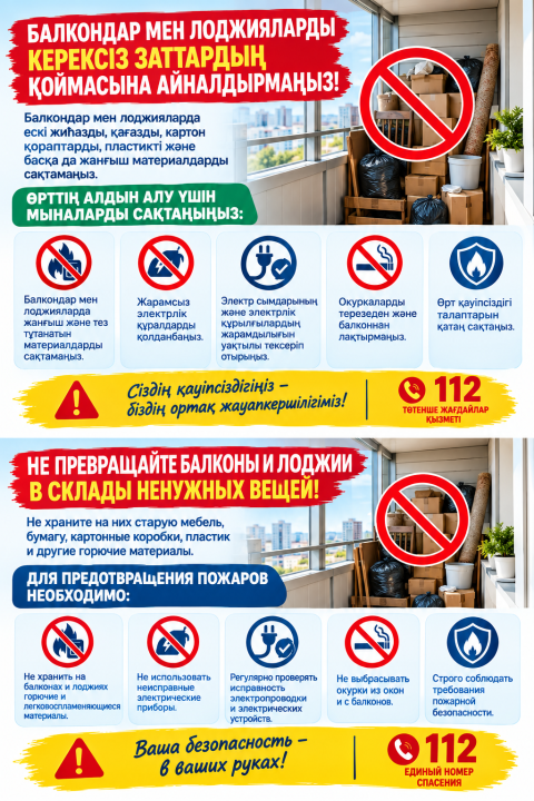 60 секунд безопасности « " Балкон-это не кладовая!»