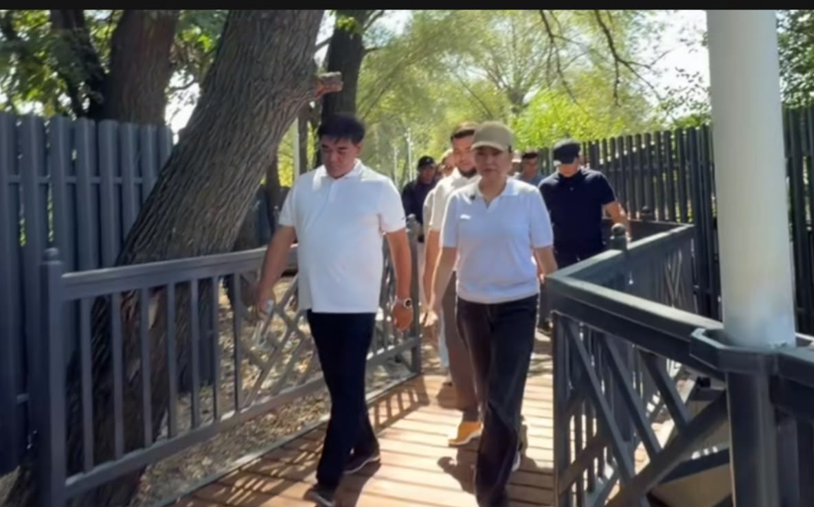 Тастыбұлақ өзені жағалауын абаттандыру жұмыстарының барысы тексерілді