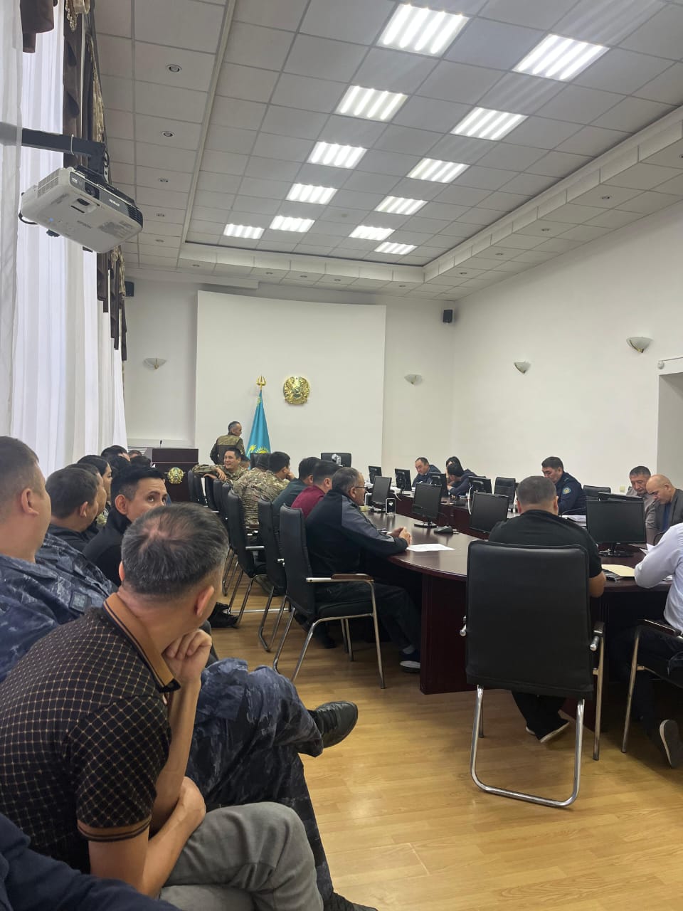 В Щербактинском районе прошли комплексные учения по гражданской защите