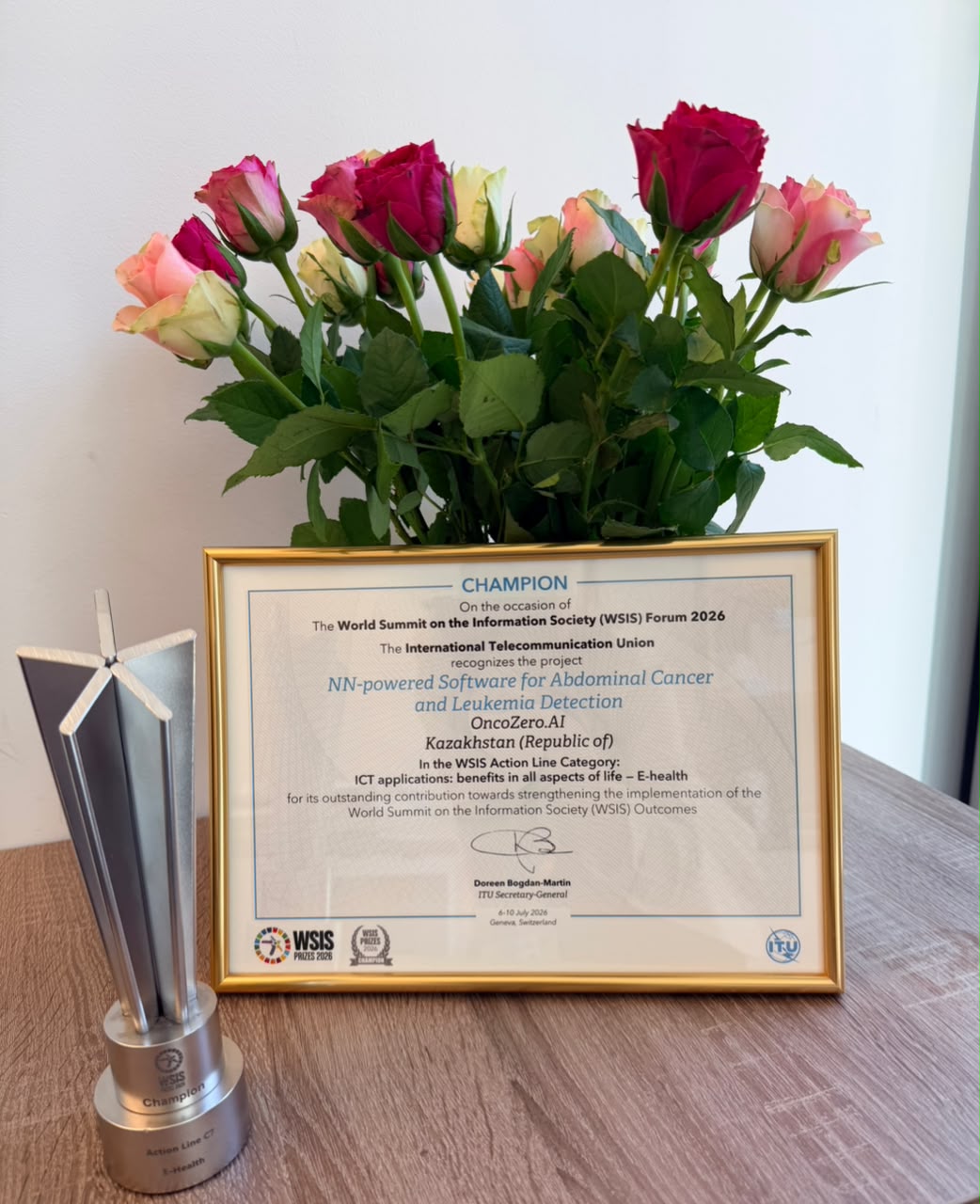Қазақстандық OncoZero.AI стартапы WSIS Prizes 2026 сыйлығының чемпионы атанды