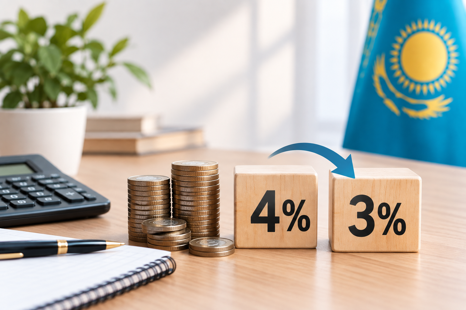 Салық мөлшерлемесін 3%-ға дейін төмендету туралы жоба қоғамдық талқылауға шығарылды