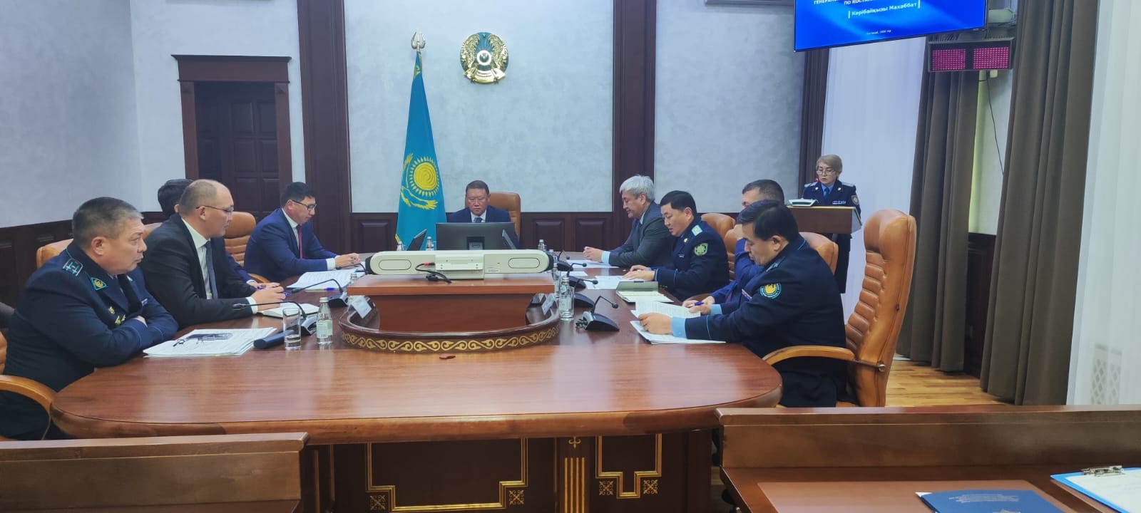 A regular meeting of the Interdepartmental Commission for the Implementation of the Constitutional Principle “Law and Order” under the Regional Akimat was held.