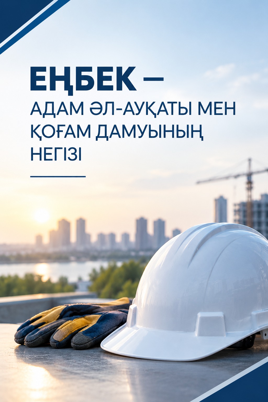 Еңбек — адам әл-ауқаты мен қоғам дамуының негізі