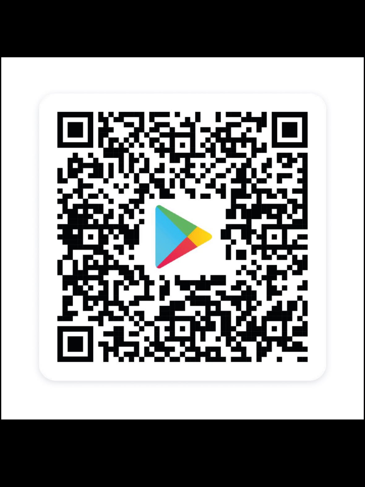 QR-код со значком Google Play в центре.