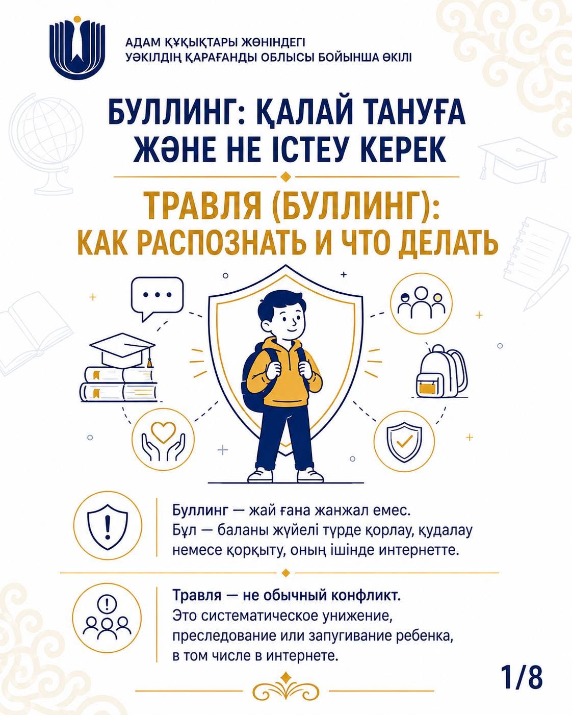 Буллинг - это систематическая травля, преследование или запугивание, которые могут происходить как в повседневной жизни, так и в интернете