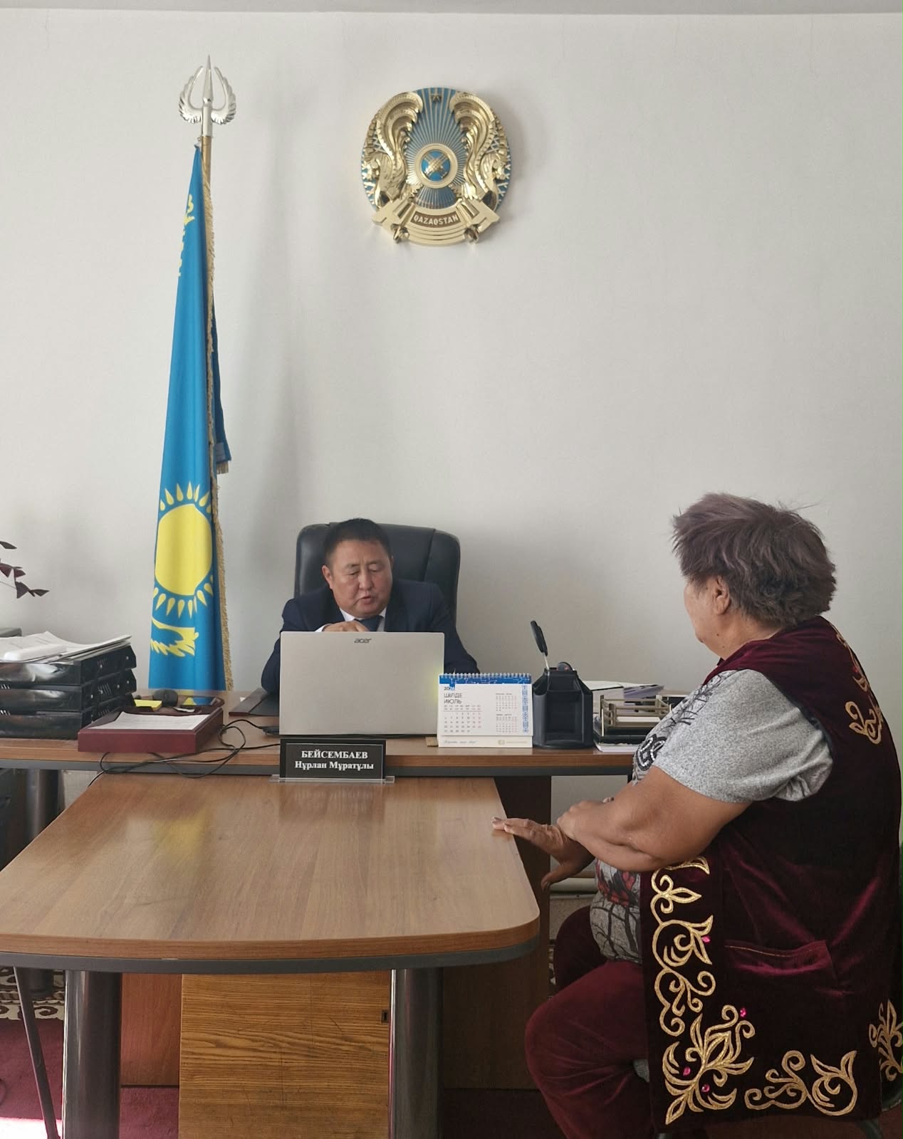 ОКРУГ ӘКІМІНІҢ ЖЕКЕ ҚАБЫЛДАУЫ ӨТТІ
