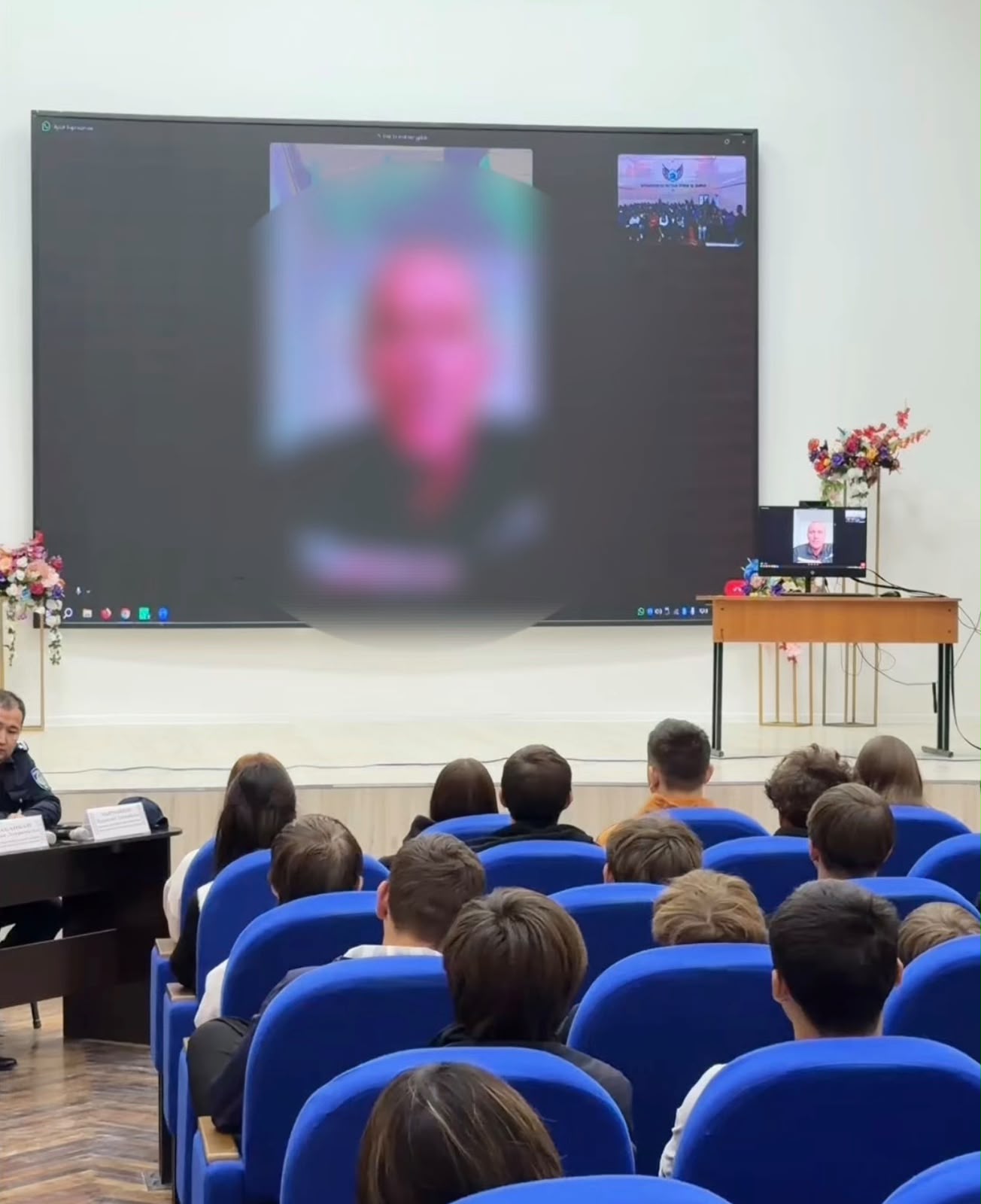 Сотталған азаматпен телекөпір: студенттерге қылмыстың салдары мен қылмыстық жауапкершілік туралы айтылды