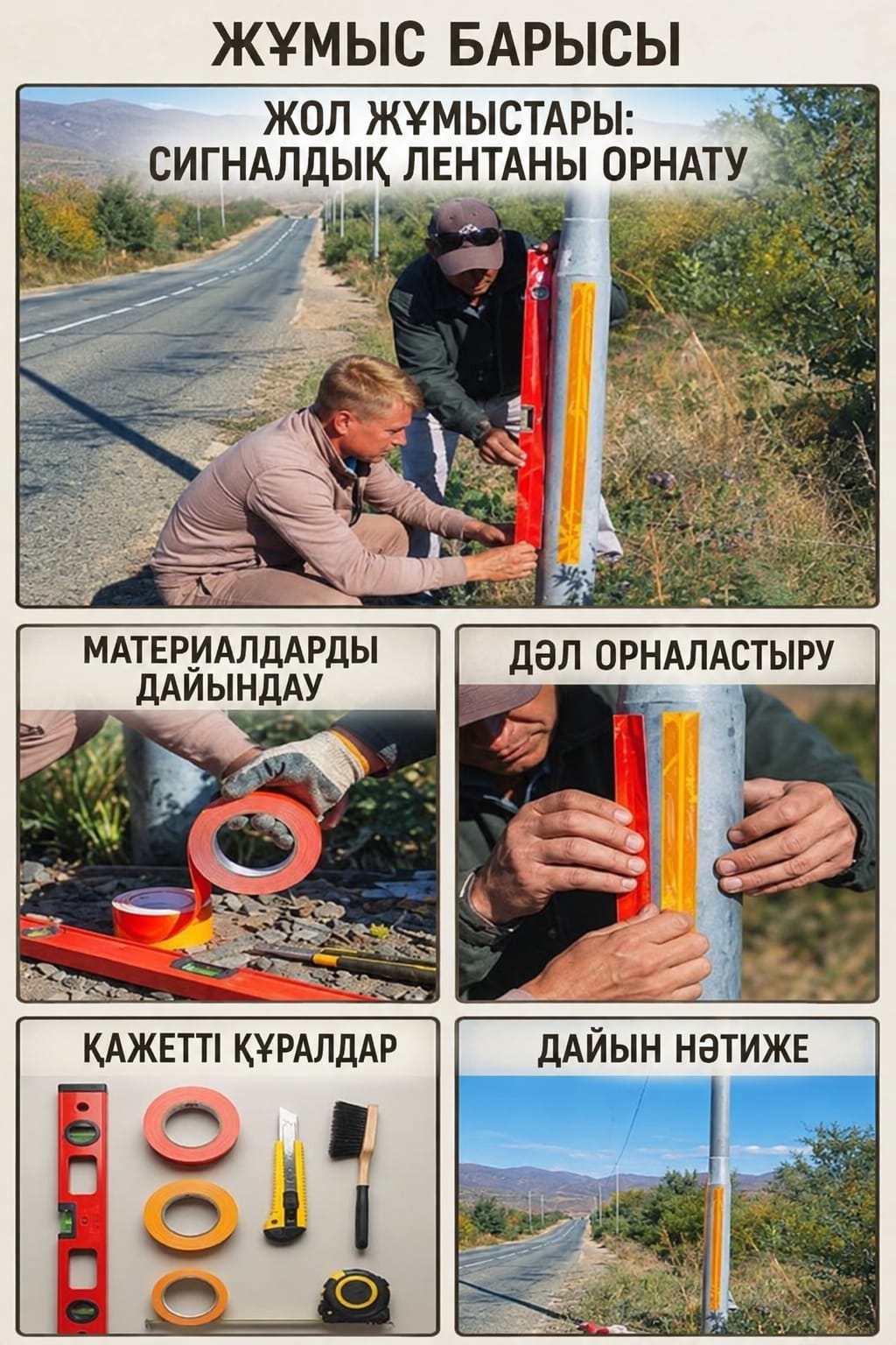«В целях обеспечения безопасности дорожного движения установлены светоотражающие элементы»