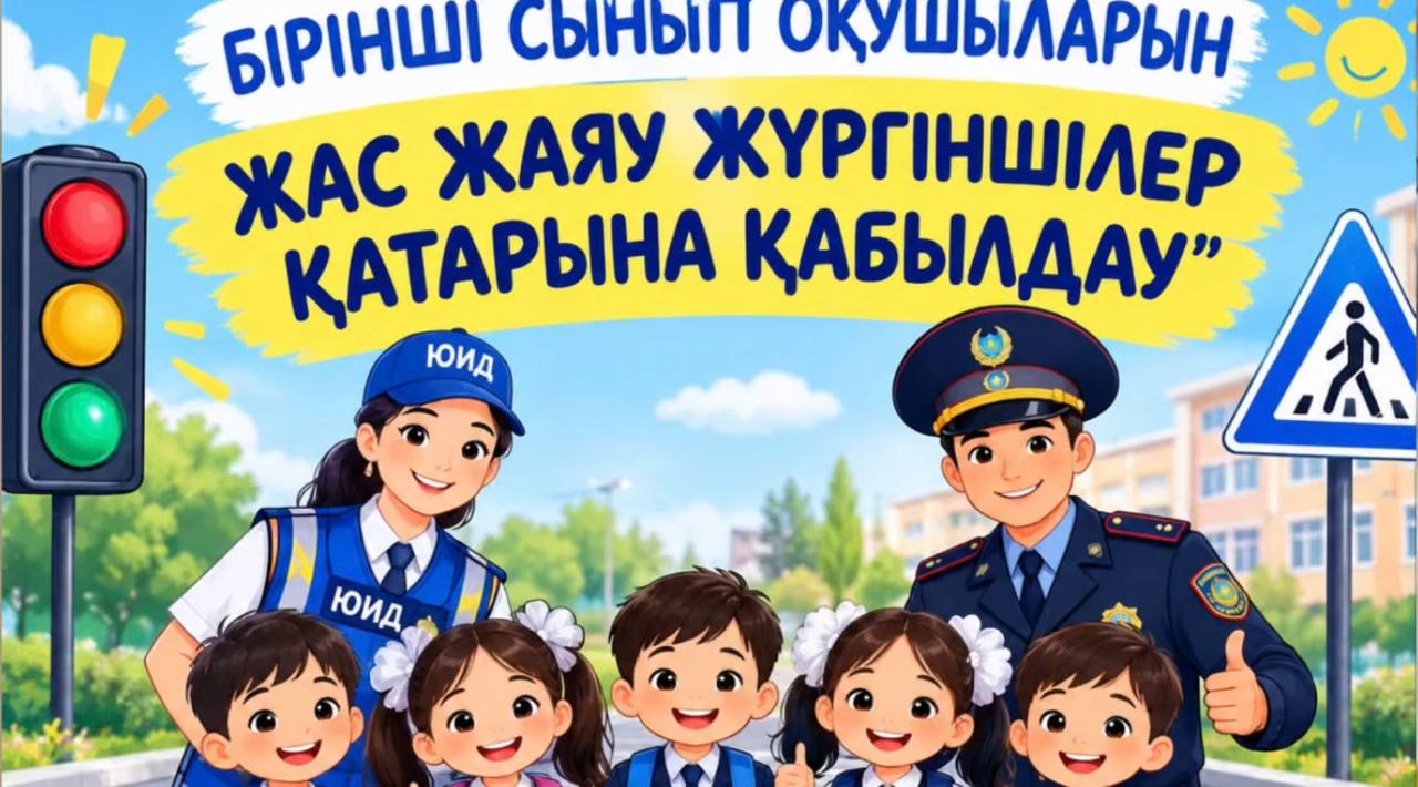 «В области Абай 300 первоклассников стали юными пешеходами»