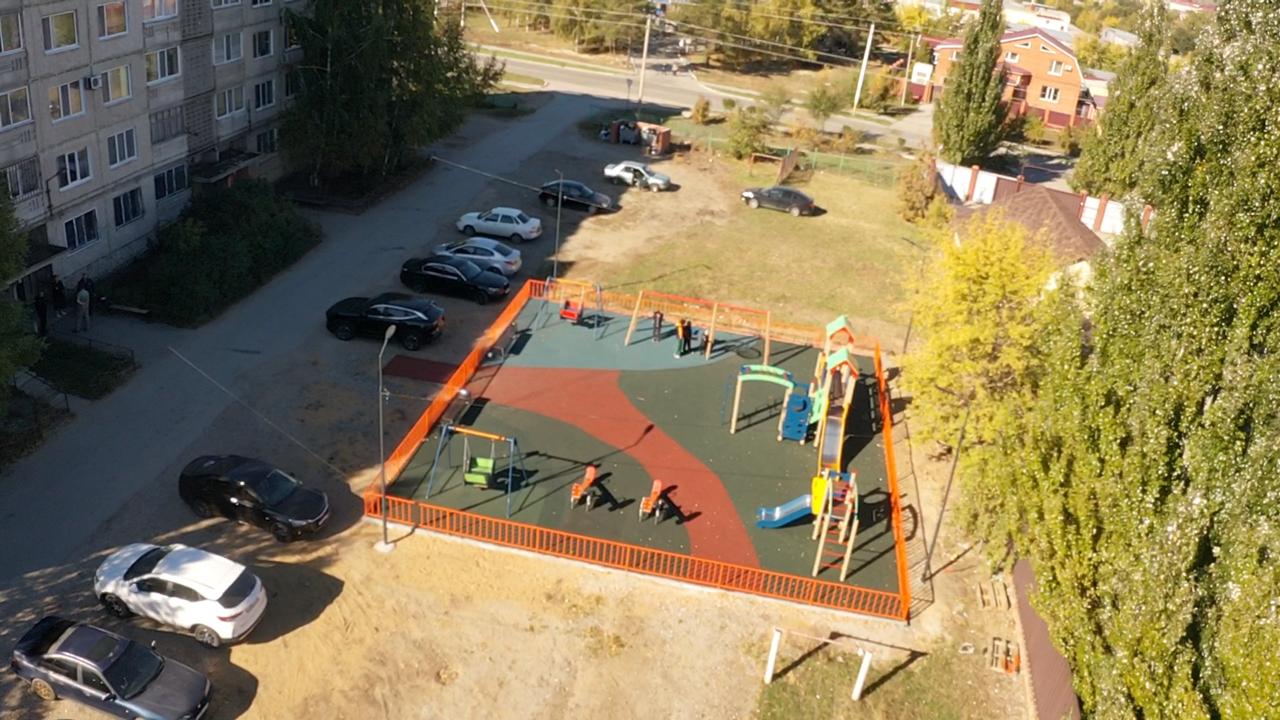 В рамках "Бюджета народного участия" оборудована новая детская площадка