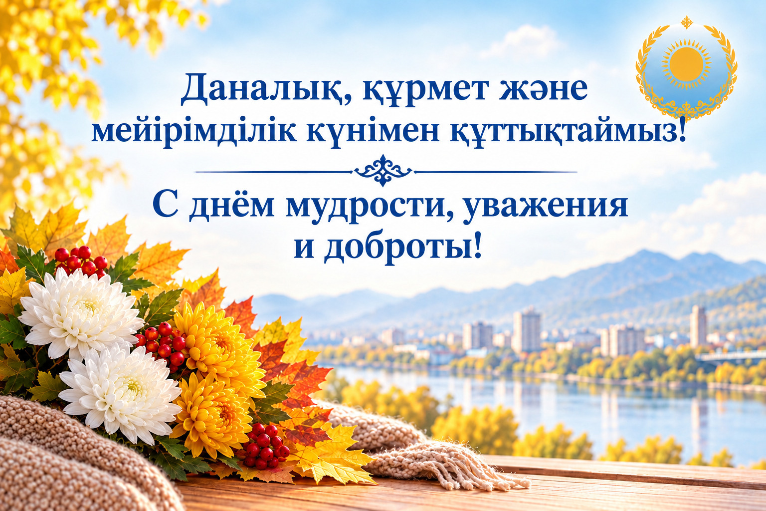Congratulations on the day of wisdom, respect and kindness!