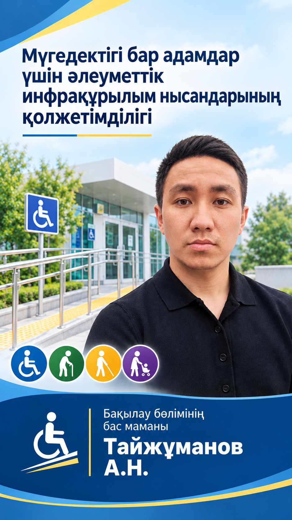 Қозғалысы шектеулі адамдар үшін әлеуметтік инфрақұрылым нысандарының қолжетімділігі туралы