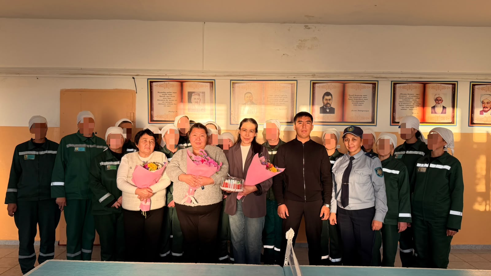 Female Inmates at a Prison in Abai Region Congratulate College Teachers on Teacher’s Day