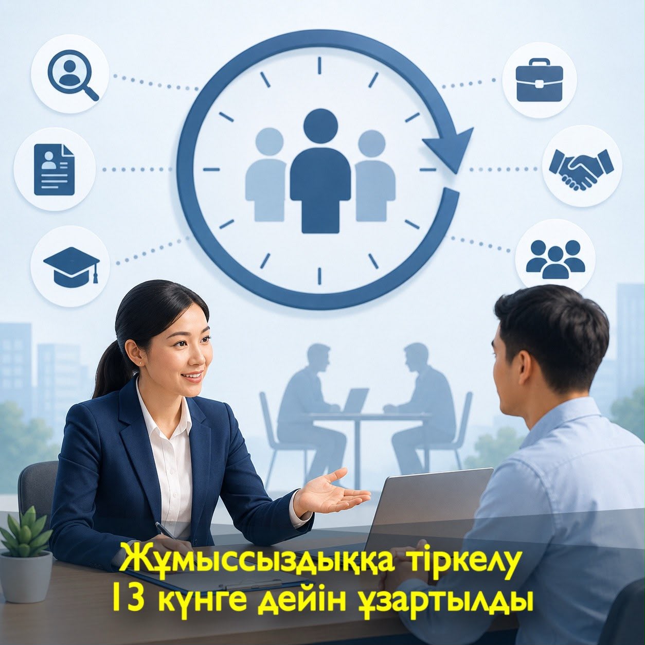 Регистрация в качестве безработного продлена до 13 дней