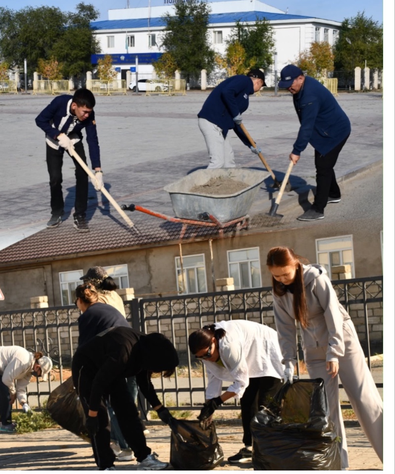 WORLD CLEANUP DAY: ИСАТАЙ АУДАНЫНДА КӨЛЕМДІ ТАЗАЛЫҚ АКЦИЯСЫ ӨТТІ