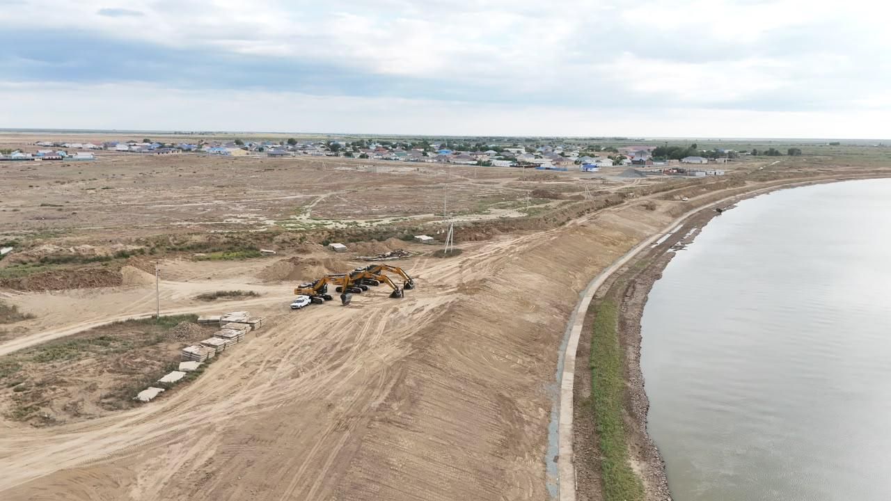 Атырау облысында Жайық өзенің жағалауларын нығайту жұмыстары жүргізілуде