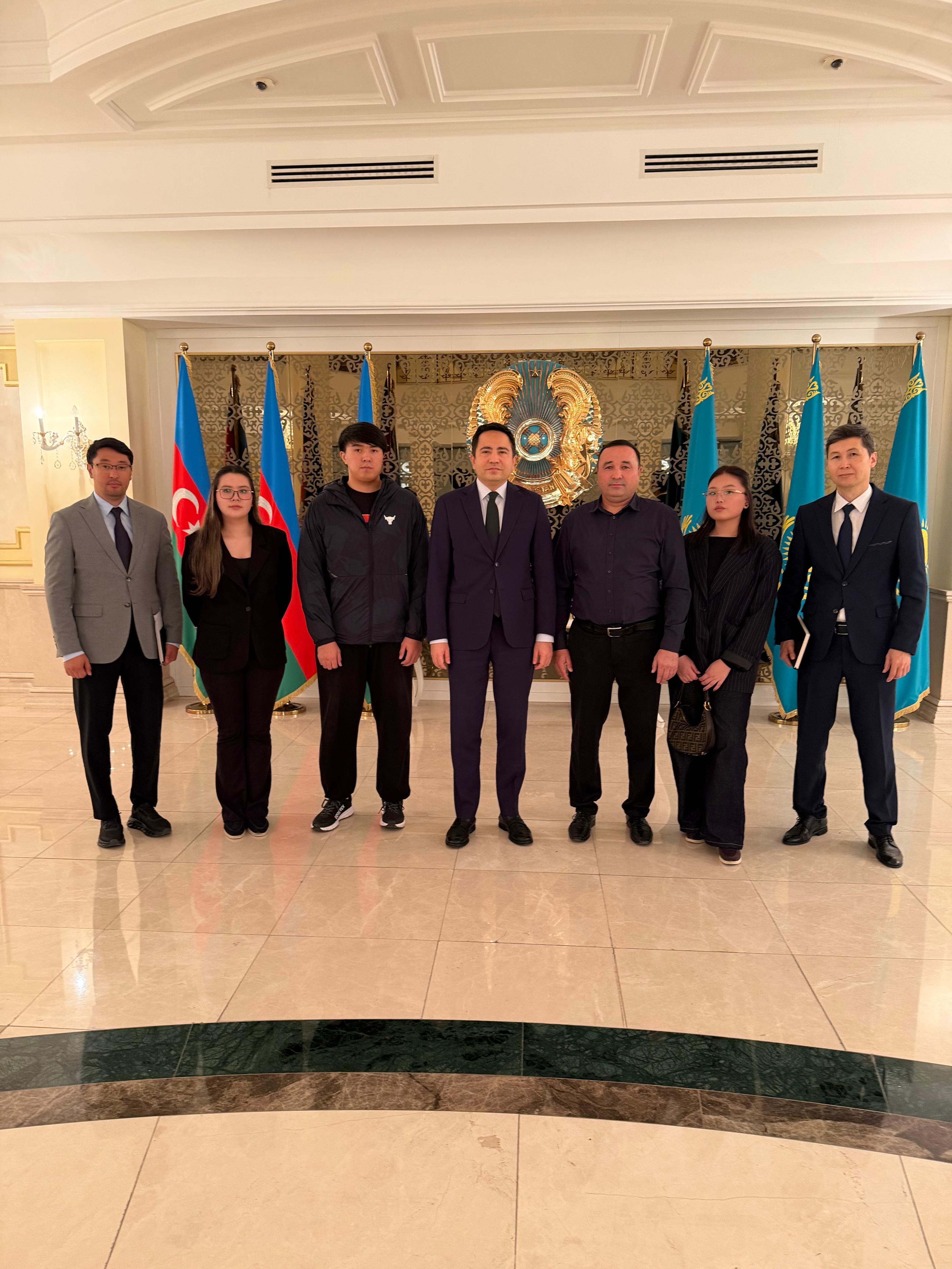 Educational grants within the framework of the Kazakh-Azerbaijani Friendship Study room at the Sauyr Secondary School in Zaisan