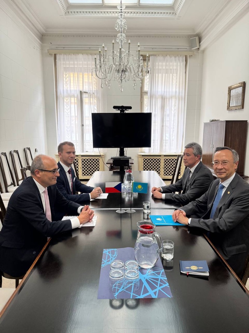 Қазақстан мен Чехия сауда-экономикалық және өнеркәсіптік ынтымақтастықты одан әрі нығайтуға ниетті