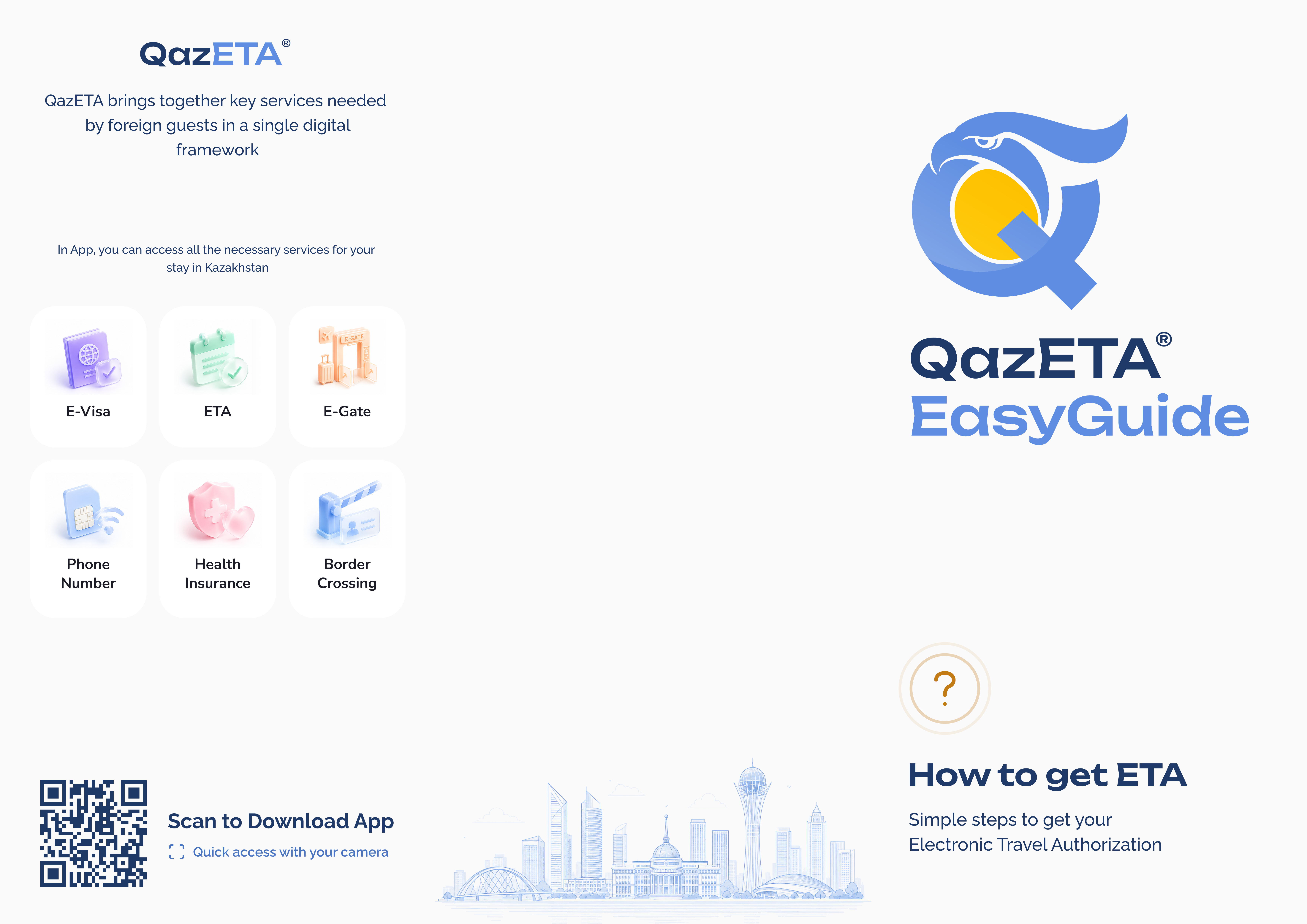 Information on the registration of a mandatory entry permit to Kazakhstan from July 1, 2027 by "QazETA"