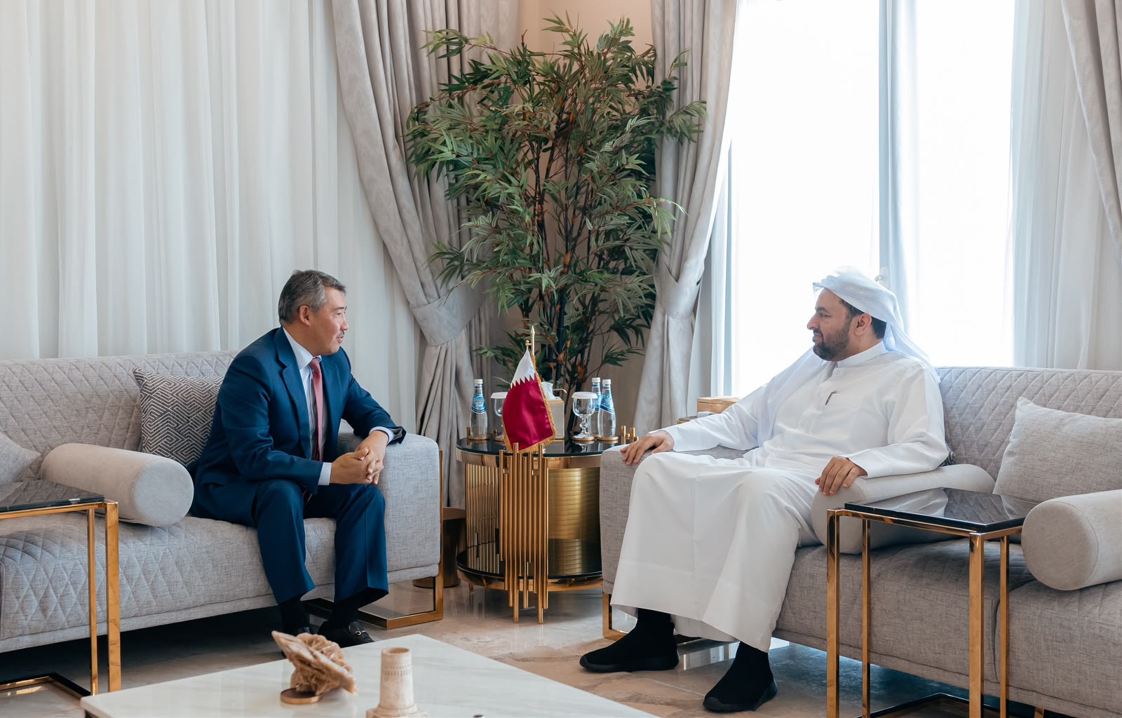 Ambassador of the Republic of Kazakhstan to the State of Qatar met with the Minister of State at the Ministry of Foreign Affairs of the State of Qatar