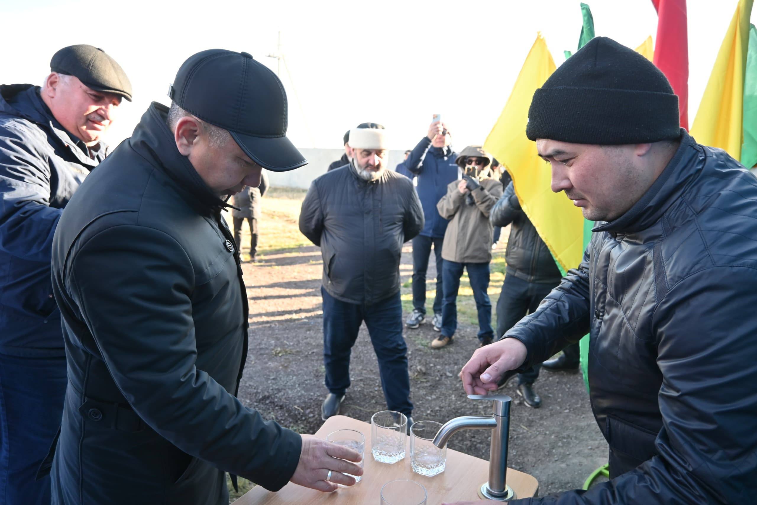 Новый групповой водопровод запущен в Акмолинской области накануне Дня Республики