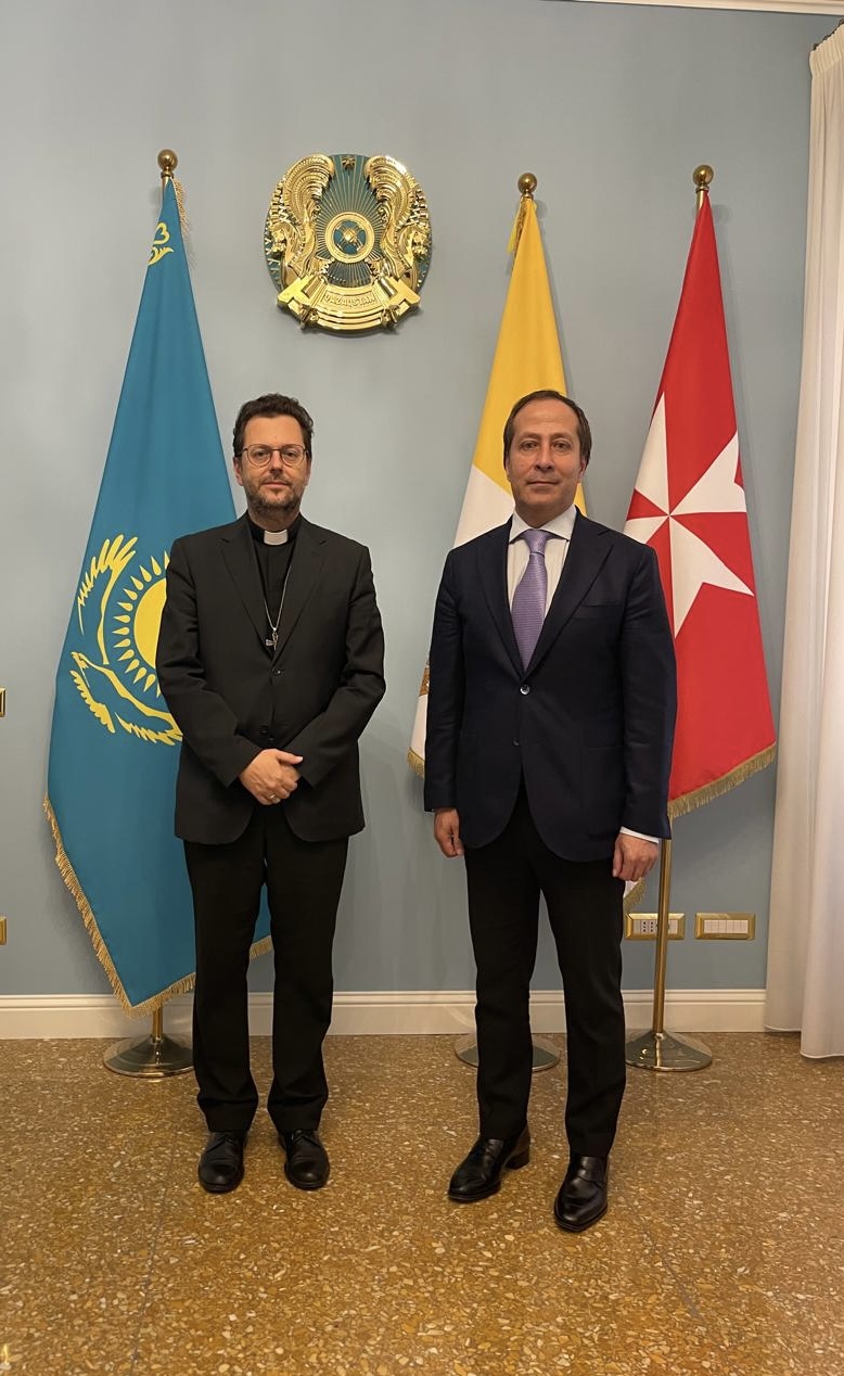 Ambassador of Kazakhstan to the Holy See Meets with President of the Catholic Bishops’ Conference of Central Asia