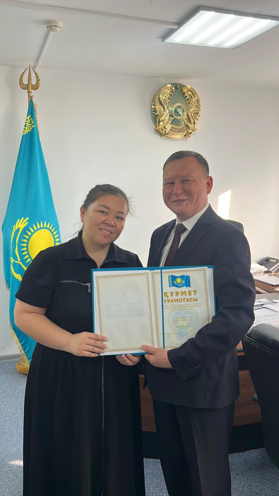 Бақыт Сейдахметов облыс әкімінің Құрмет грамотасымен марапатталды
