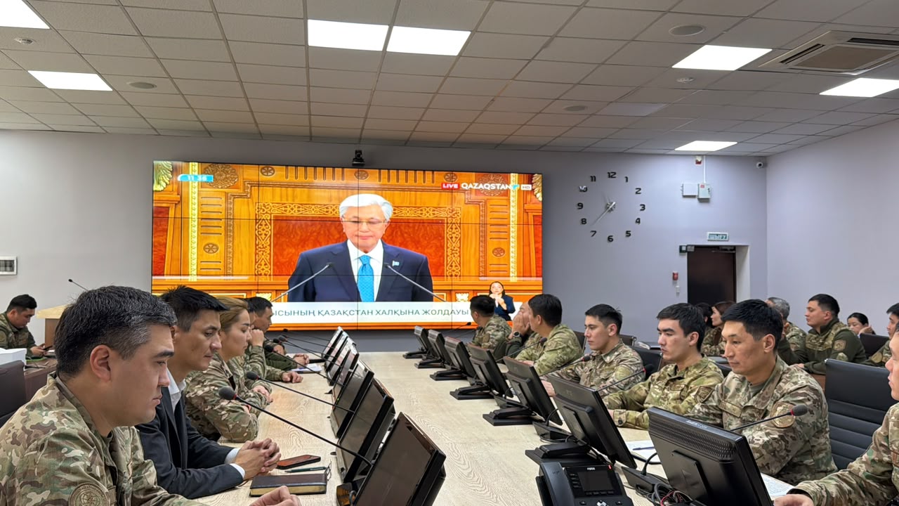 Сотрудники ДЧС Алматы заслушали Ежегодное Послание Президента