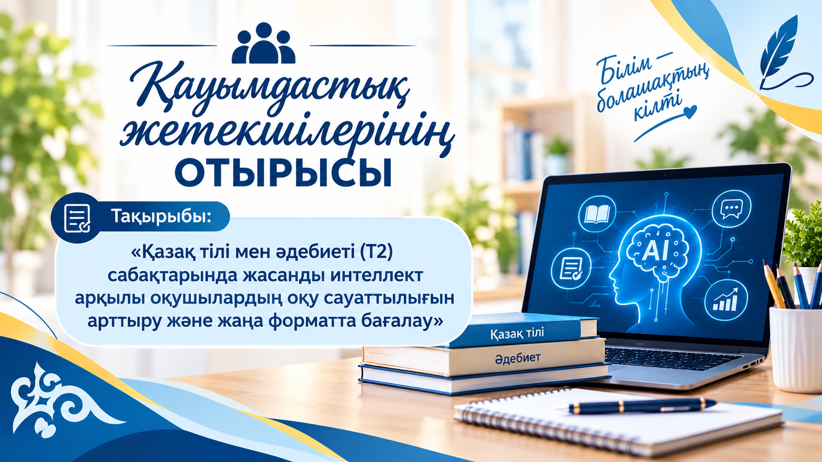 Қазақ тілі мен әдебиет (Т2) мұғалімдерінің облыстық қауымдастығының отырысы
