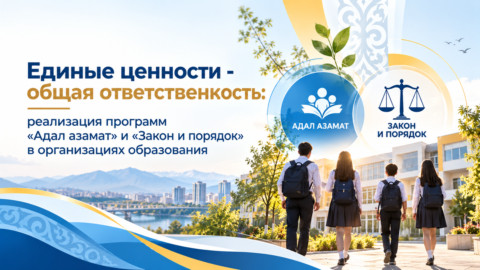 «Адал азамат» және «Заң мен тәртіп» бағдарламаларын іске асыру» тақырыбында облыстық онлайн-семинар