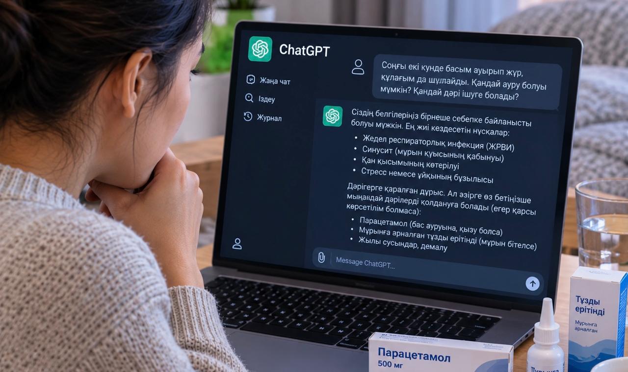 Алматылық дәрігер ChatGPT-мен «емделудің» қауіпті екенін айтты