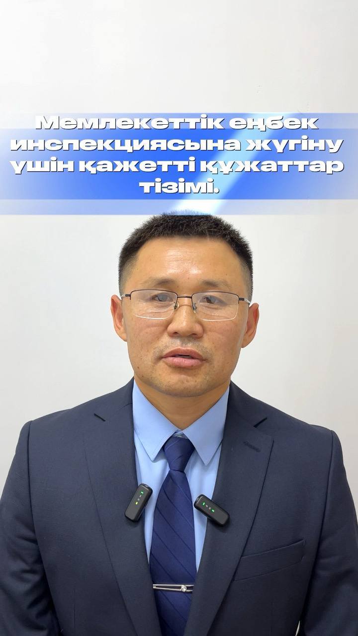 Мемлекеттік еңбек инспекциясына жүгіну үшін қажетті құжаттар тізімі.