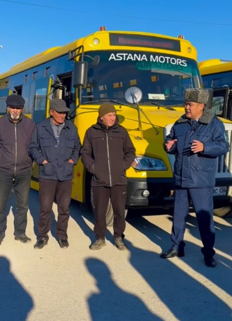 В Актобе проверяется готовность школьных автобусов к зимнему периоду